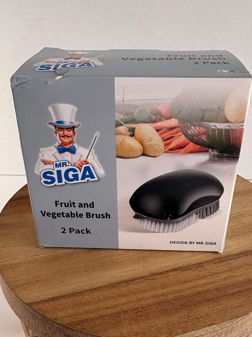 🥕 MR.SIGA Fruit & Vegetable Brush Set – 2 Pack Produce Cleaning Brushes